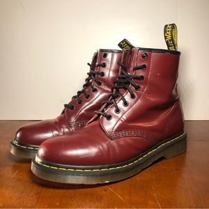 Dr. Martens 1460 8 Eye Boot Maroon/Burgundy Men’s Size 10